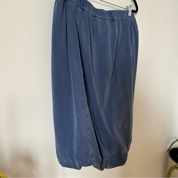 Ischiko by Oska Twisted Balloon Blue Cotton Blend Skirt Size 3 US 8/10 - Picture 2 of 7